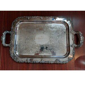 Vintage Silver-plated Serving Tray